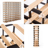 Timber Wine Rack Storage Cellar Organiser 110 Bottle V274-FT-WWR09-110