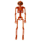 Human Skeleton 35.4in Plastic Realistic Creepy Pumpkin Skeleton for Decoration Prop V1294-YM0901-3115240092011