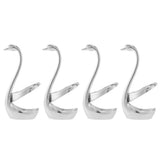 4X Fork and Spoon Holder, Tableware Set Swan Holder Cutlery Holder,Best Gift for 's DayWedding V1192-AZ-W-28593