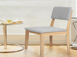 Levede 2x Dining Chair Armless Upholstered Seat CH1143-2-NT