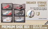 10Pcs Premium Acrylic Shoe Box Sneaker Display Storage Case Boxes Magnetic Door Au V465-86124