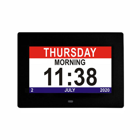 GOMINIMO Day Date Calendar Clock Dementia Clock Digital Alarm Clock with Large LCD Screen V227-3720402110580