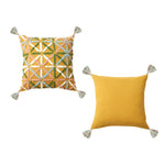 Accessorize Adena Ochre Filled Square Cushion V442-HIN-CUSHION-ADENA-OCHRE-SQ