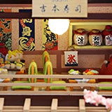 Dollhouse Miniature with Furniture Kit Plus Dust Proof and Music Movement - Asia V178-13837