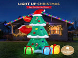 Jingle Jollys Christmas Inflatable Santa Tree 2.5M Height Flashing Light Decorations Illuminated XMAS-INF-TREE-8FT