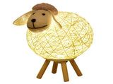 Dimming LEDs Night Light for Kids Cute Sheep Yarn-ball Design Hand-wovenshade Moon Nursery V1294-YM0901-L4772GY-L-2