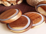 Glass Jar with Wooden Airtight Lid,Large Glass Storage Jar set of 3, BPA-Free Cereal Dispenser Jars V1192-AZ-W-10200