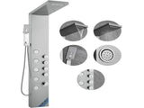 Shower Panel System, 4 Shower Modes Shower Panel Tower, Rainfall, Waterfall, 5 Full Body Massage V952-FTYS4CS2MSDPNYC1QV0