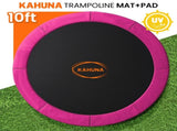 Kahuna 10ft Replacement Trampoline Safety Pad Cover and Jumping Spring Mat - Pink KAH-PDMAT-10-PK