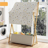 100x155cm Wood Clothes Rail Garment Rack with Freestanding Storage Shelf V63-840731