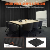 Acoustic Foam Panels 36 Pack 12 x 12 x 2 in for Studio Wall and Ceiling V952-FZZSPMBHSL127N7Y0V0