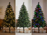Christabelle 1.8m 6ft Lakeland Pine Christmas Tree Pre Lit Multi Function LED Artificial Indoor 112_HZLP6