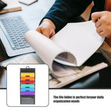 Plastic Hanging File Organizer Black for Files Holding and Stylish V1369-AZ3-W-18096
