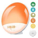 1 Pack Wake Up Light Alarm Clock with FM Radio and Sunrise Sunset Simulation V1188-MS-325-0280