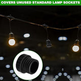 24Pcs Light Bulb Socket Cover,Light Socket Safety Cap Plugs for String Lights, Light Socket Cover V1192-AZ-W-23122