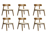 Levede 6x Dining Chairs Kitchen Chair CH1113-2-WAX3