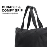 Shopper Bag Tote Bag Foldable Travel Laptop Grocery Nylon KO-DUAL BLACK V274-GM-KOEBAG-SHOP-BK