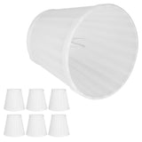6pcs Lampshade Replacement for E14 Bulb Interface Wall Light Ceiling Light Cover Shade White V1294-YM0901-3119200092911