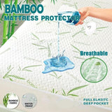 Waterproof Bamboo Fully Fitted Mattress Protector King Single V201-W12782539
