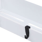 2PCS Magnetic Spice Rack for Refrigerator Strong Magnetic Shelf with 4 Removable Hooks for Holding V1294-YM0901-3118240180212