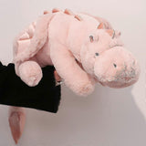 Cute Plush Dragon, Weighted Dinosaur Toy Children Adult Gift Or Decoration Pink 110cm V1237-ZY-203-4907