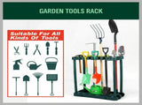 Rolling Garden Tools Storage Rack Long Short Handles Organizer Holders Fits 40 V465-669090