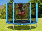 Everfit Trampoline 6FT Kids Trampolines Safety Net Pad Round Blue TRAMPO-D-6FT-BL