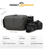 Black Gray Travel Cross-Body Bag High-Quality Cross-Body Bag Durable Travel Bag Organized V1347-127-GRA-09554