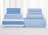 Clearance 8 Pack Plush Absorbent 100% Cotton Bath Towel Set, 2 Bath Towels 4 Hand Towels 2 V1189-WXFWAL-20260319-00311