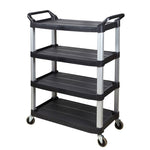 SOGA 4 Tier Food Trolley Portable Kitchen Cart Multifunctional Big Utility Service with wheels FOODCART1519AB