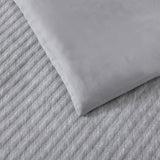 Bianca Pesaro Grey Polyester Cotton Quilt Cover Set Super King V442-BCA-QUILTCS-PESARO-GREY-SK