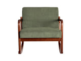 Artiss Rocking Armchair Lounge Chair Corduroy Green UPHO-E-ARM-01-COR-GN