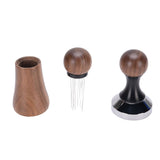 Needle Type Coffee Distributor Stainless Steel Walnut Wood Coffee Tamper for Coffee Machine Supplies V1294-YM0901-3118250058212