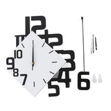 Large Wall Clock Silent Pendulum Battery Operated Non Ticking for Living Room Bedroom Office Home V1294-YM0901-3115250010911
