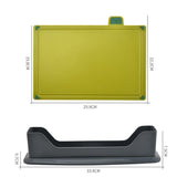 4pcs Food Classification Chopping Boards PP TPR Portable Slip Cutting Boards Kitchen Tools With V1294-YM0716-3118220120011