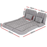 Weisshorn Car Mattress 175x130 Inflatable SUV Back Seat Camping Bed Grey CB-MT-175X130-GR
