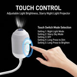 HD Smart Dynamic 5D Holographic Night Light Projector,Plug and Play HD 2-in-1 Galaxy Star V1366-AZ2-W-11161