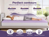Giselle 5cm Memory Foam Mattress Topper Lavender Infused Egg Crate Pad Mat Double MATTRESS-TOP-EC-5LA-D