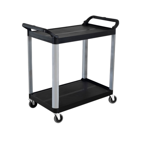 SOGA 2 Tier Food Trolley Portable Kitchen Cart Multifunctional Big Utility Service with wheels FOODCART1520