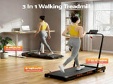 Everfit 3 in 1 Treadmill Electric Walking Pad Auto Incline Foldable for Home Gym Black TMILL-TITAN41-PAD