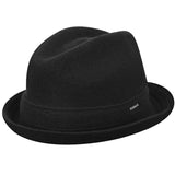 KANGOL Wool Player Trilby Hat Fedora Style Warm Winter Cap 6447BC V563-KANGOL-6447BC-BLK-S