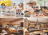 Bread Bag - Kraft paper with transparent window - 23.5*12*5 cm Small baking bag - Suitable for V1188-ZXY-117-0054