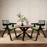 Levede Dining Chair Retro Backrest Chair x6 CH1142-1-BKX6