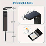 solar path 2-pack, warm white cool white, four lighting modes, outdoor lighting, garden V1102-124-14902-BLK-2PCS