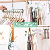 12 pcs Magic Hangers, Premium Quality Foldable Hangers, Multi-Function Space Saving Hangers, For V1188-MS-227-1813