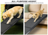 Furtastic Folding Aluminium Dog Ramp for Non-slip Cars Marine Carpet Pet Stairs RAM-JOY-PET-180