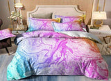 Pastello Marble Rainbow Swirl Quilt / Doona / Duvet Cover set V745-AQ042976K3