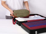 1 Piece Green Canvas Toiletry Bag, Waterproof Travel Organizer V1237-MS-912-153