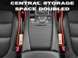 Car Seat Pockets PU Leather Car Console Side Organizer Seat Catcher Holders Compatible with Phone V1192-AZ-W-0631