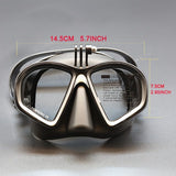 Professional adult small face free diving mask snorkeling mask box set, high-definition tempered V1102-HEQSJ-001